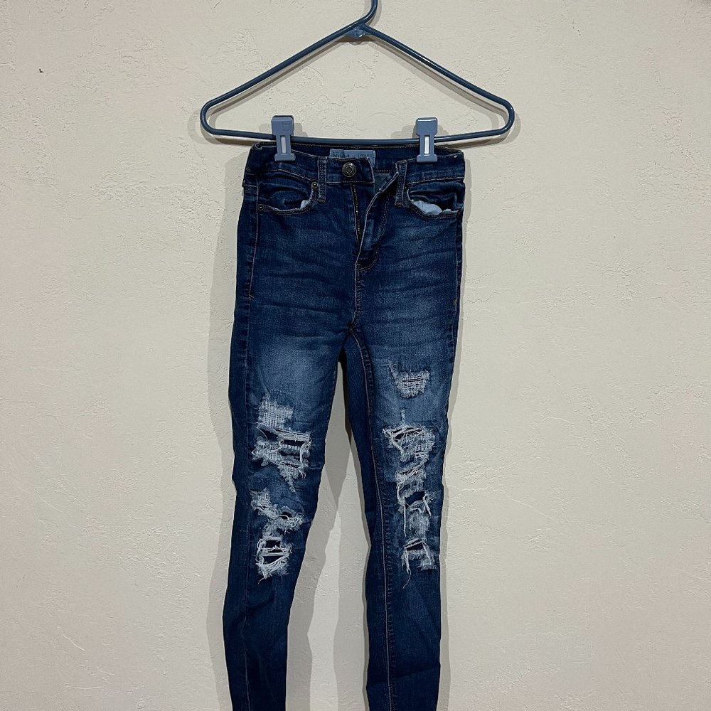 Girls MUDD high rise ankle jegging size 00
